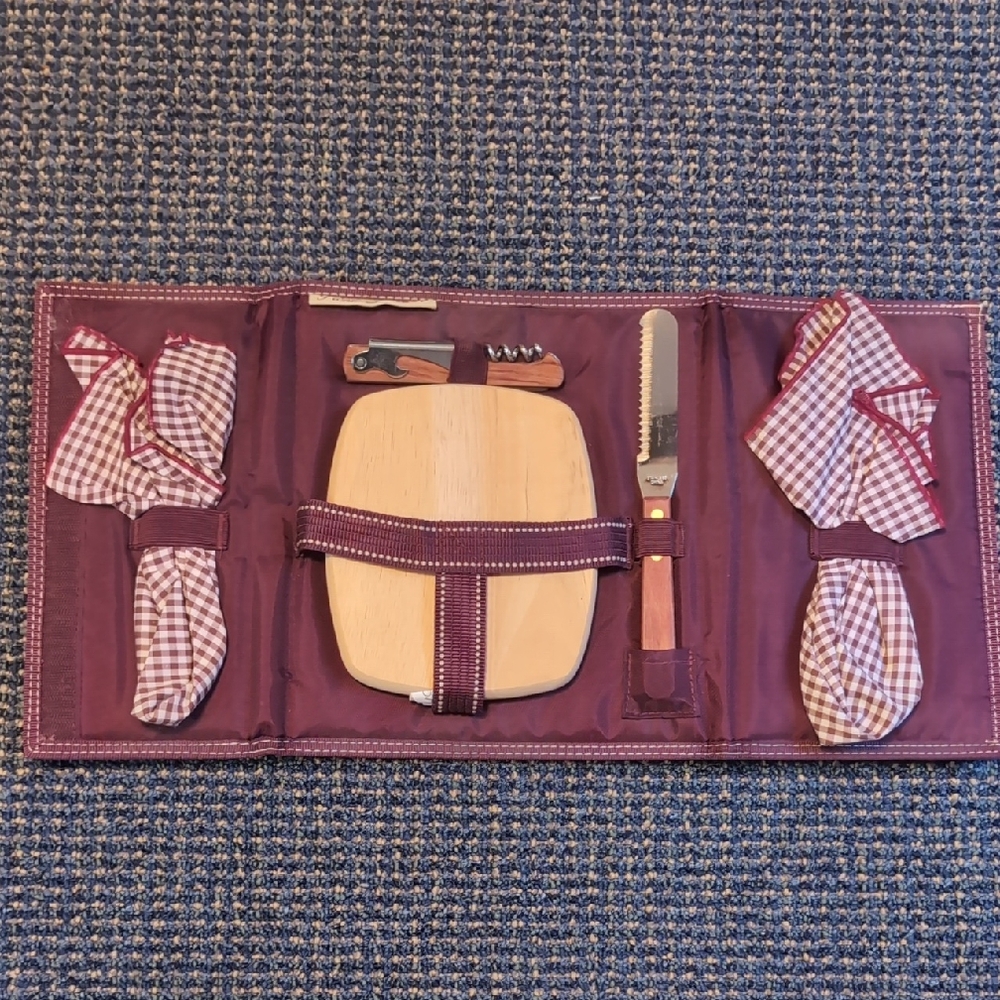 New Picnic Cheese Board Set with Utensils